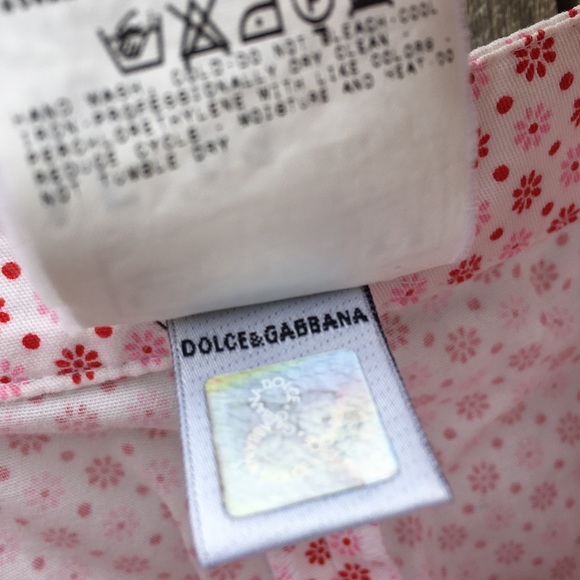 D&G Dolce & Gabbana Y2K Vintage Flower Print Capri Pant 28 - Picture 7 of 8